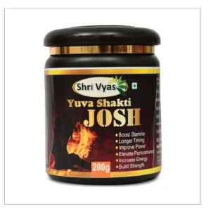 Shri Vyas Yuva Shakti JOSH Powder (200g) | Premium Ayurvedic Formula for Men's Stamina, Power & Performance | Enhances Energy, Timing & Strength | Natural Male Vitality Booster