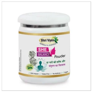 Shri Vyas Herbals & Ayurveda She Balance Powder - 200g | 100% Natural Supplement for Women’s Strength & Balance | Vegan, Gluten-Free & No Additives