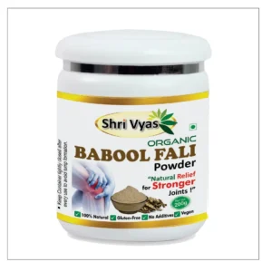 Shri Vyas Organic Babool Fali Powder | Ayurvedic Acacia Arabica Pod Powder | Supports Joint Strength, Bone Health & Mobility | Natural Pain Relief & Inflammation Support | 100% Natural,